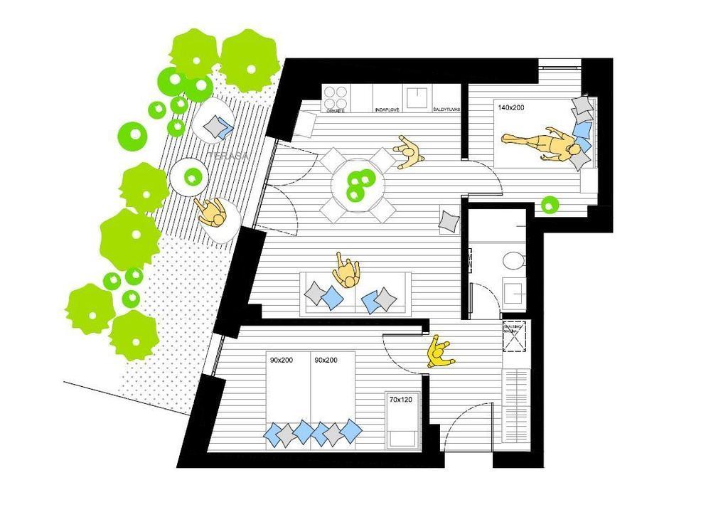 Misko Apartamentai Juodkrante Phòng bức ảnh
